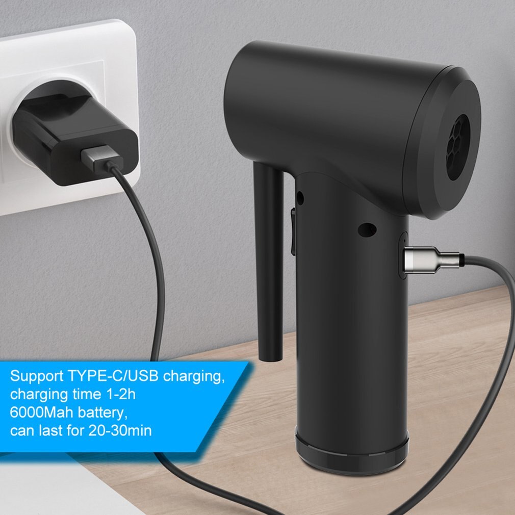 5V Car Electric Wireless Air Duster Computer Keyboard Camera Cleaning Duster Air Duster Cleaning Duster Handheld 45000rpm