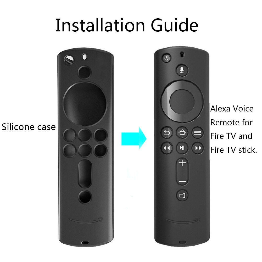 Home Anti Slip Shockproof Remote Control Cover Accessories Practical Silicone Lightweight Lattice For Fire TV Stick 4K