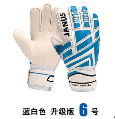 Youth&Adult Goalie Goalkeeper Gloves,Strong Grip for The Toughest Saves, With Finger Spines to Give Splendid Protection: Blue / 10