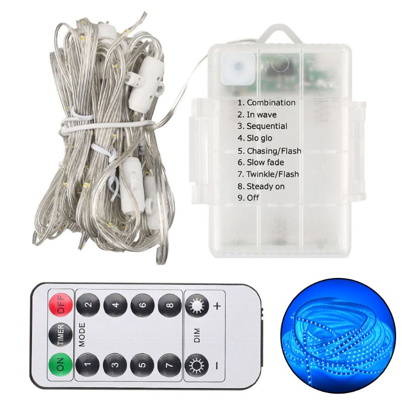 104 LED Umbrella Light Children's Tent Outdoor Decoration Fairy String Light with 8 Mode Push Button Switch