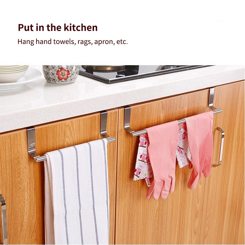 Telescopische handdoekhouder voor in de badkamer, zelfklevende handdoekhouder voor aan de muur, balkonopberger, kledinghanger