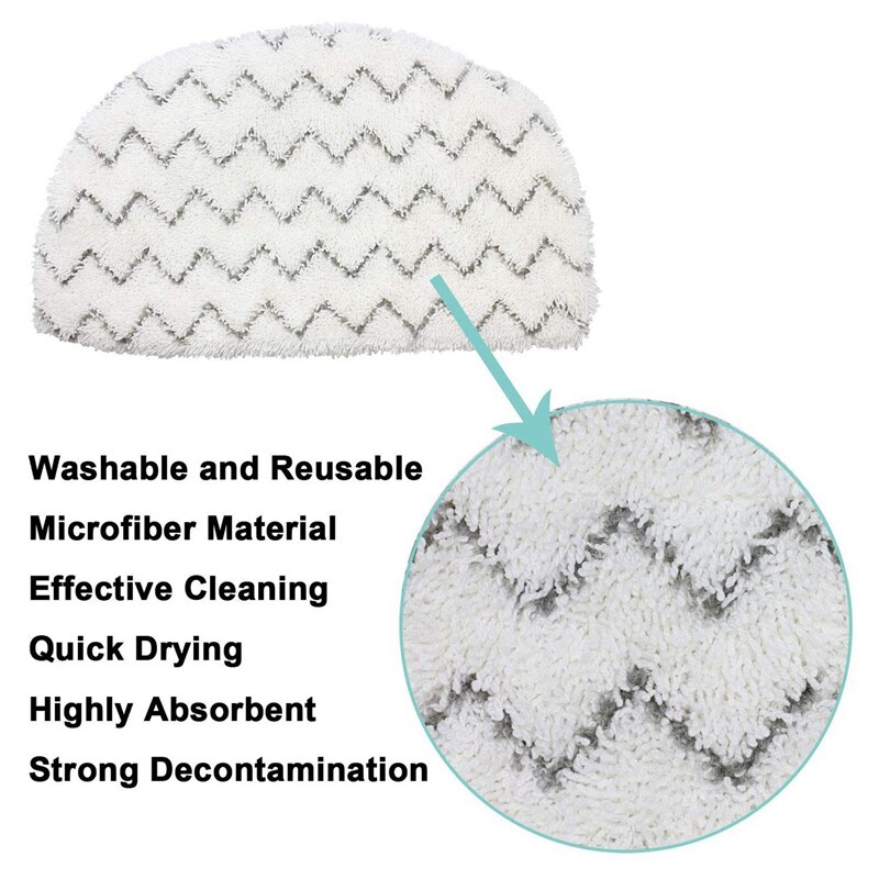 10Pcs Steam Mop Replacement Pads for Bissell Powerfresh Steam Mop 1940 1806 1544 1440 Series