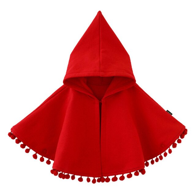 Rød forår efterår spædbarn baby pige kappe overtøj frakke hætteklædt kappe bomuld toddler børn afslappet cardigan tøj: 73( højde 66-80cm)