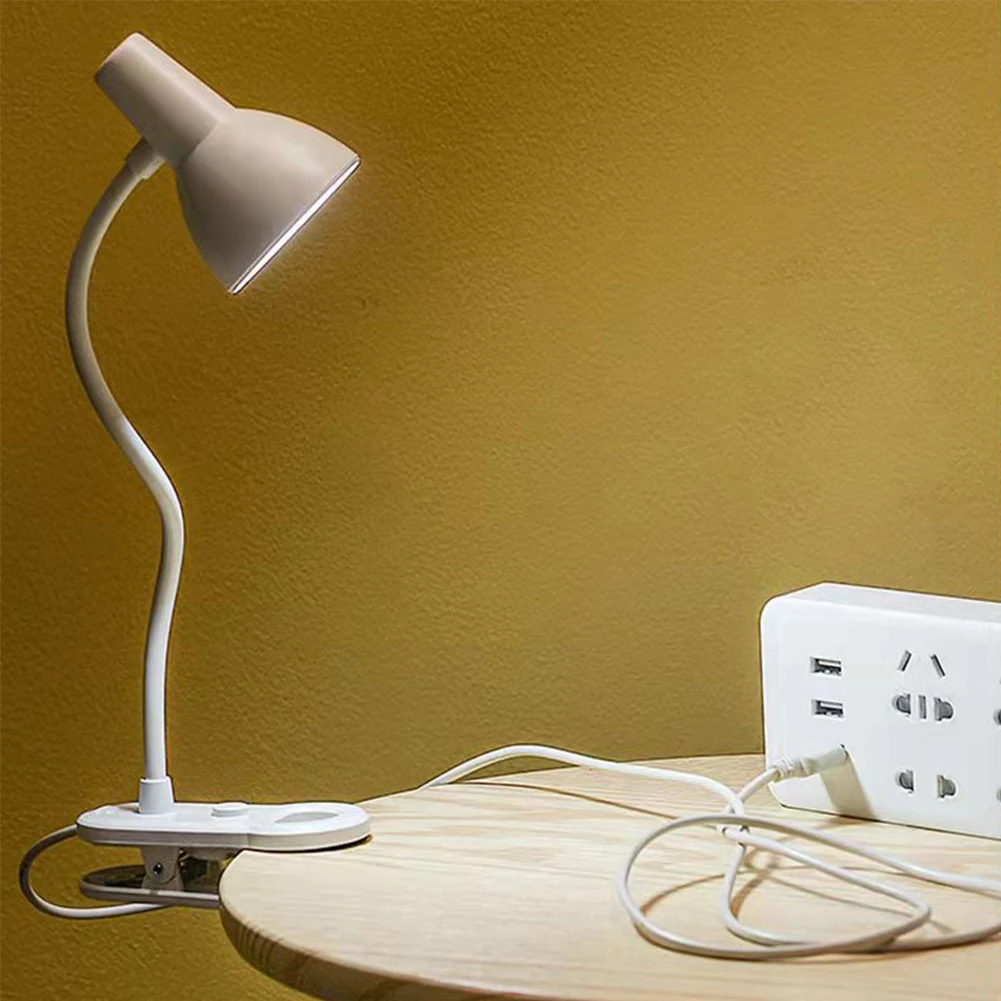 Led proteção para os olhos livro luz noturna ângulo ajustável mini clip-on lâmpada de mesa de estudo bateria aa usb plug-in para leitura do quarto: Dourado