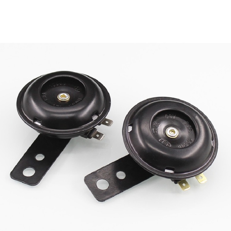 Kit de klaxon électrique pour moto, haut-parleur rond étanche, klaxon électrique puissant adapté au vélo et au Scooter 12V 48V 60V 105dB