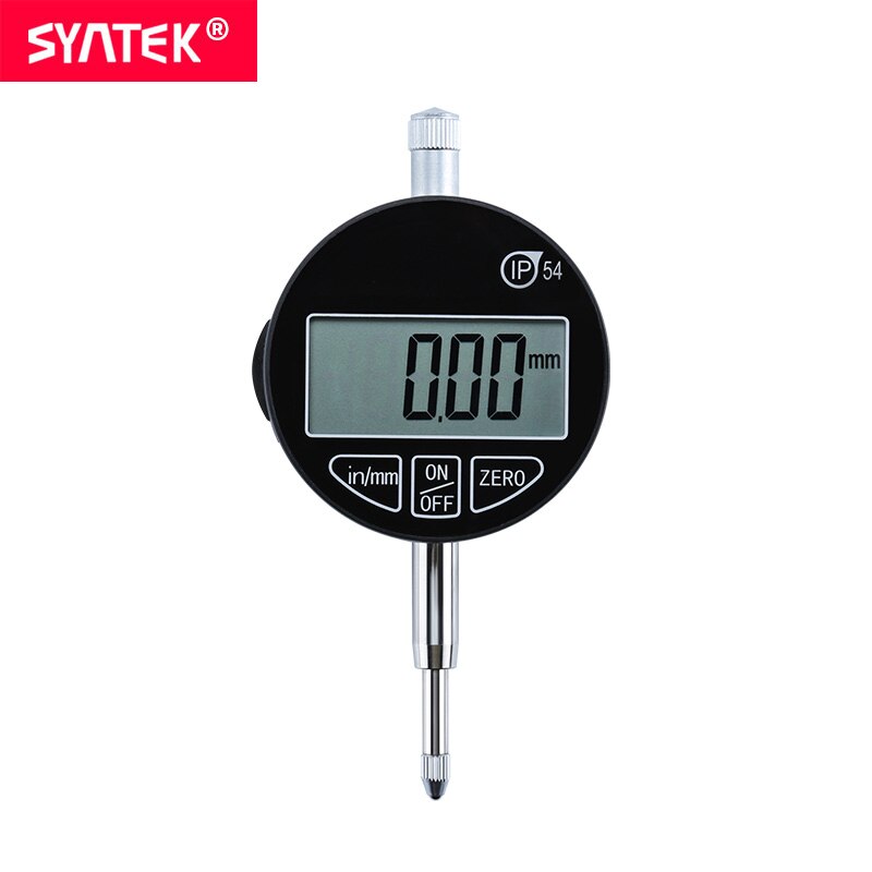 Syntek indikatorområde 0-25.4mm 1 tum  ip54 oljesäkra elektroniska digitala urklockor 0.01mm digitala mätklockor metriska tum