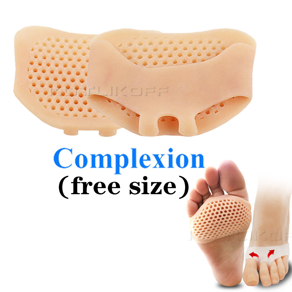 Toe Separator Vorfuß Pads Silikon Kissen Pad Schmerzen Relief Schuhe Einlegesohlen Finger Toe Hallux Valgus Corrector Gel Pads Fuß Pflege: Rot