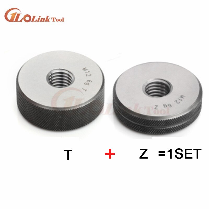 M2.5 M3 M4 M5 M6 M7 M8 M10 M14 M16 M18 M20 6G-6H thread ring gage thread ring gauge RING GO-NOGO GAUGE 6g measure gauge 2pcs/set