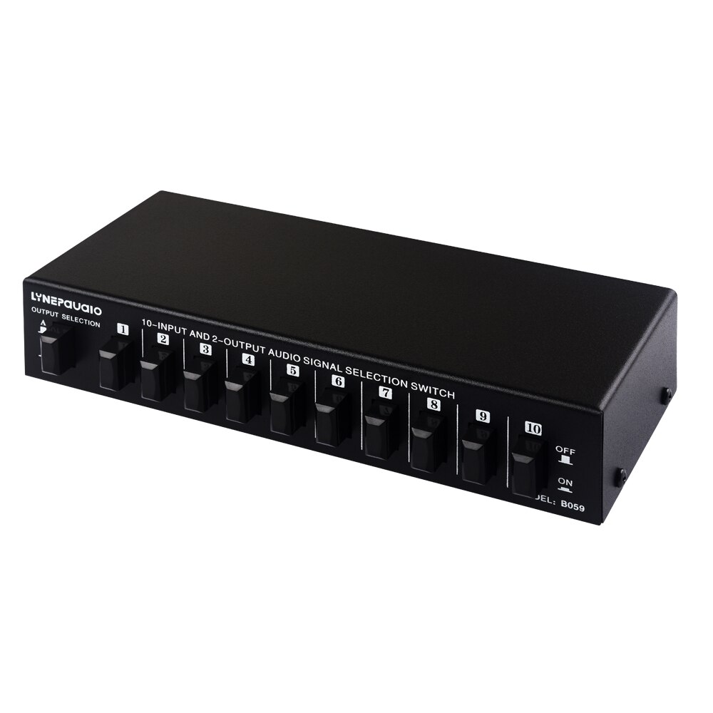 10-in 2 oder 2-in 10-out audio signal auswahl switcher&#39;s audio switcher&#39;s lautsprecher switcher&#39;s zwei-weg schalter RCA interface
