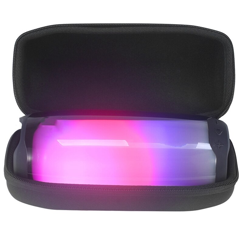 Harde eva reistas, beschermende opberghoes, luidsprekerhoes, opbergdoos voor jbl pulse 4 bluetooth-luidsprekeraccessoires (zwart)
