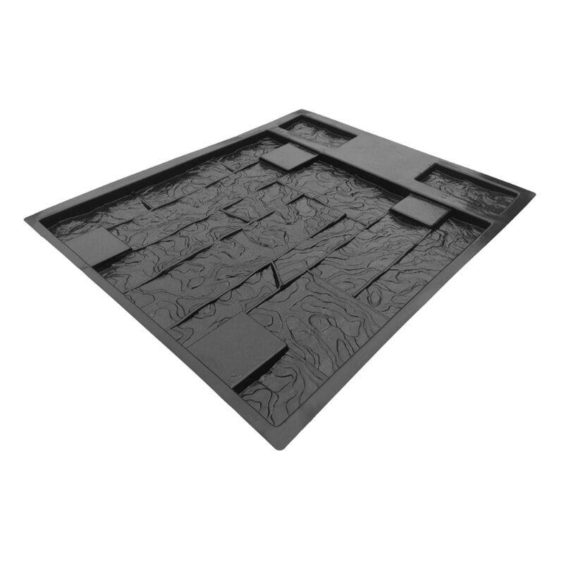 Vertical Concrete Stamps Wall Concrete Plaster Garden House Wall Stone Tiles Stone Mold Cement Bricks Maker Mould Retro