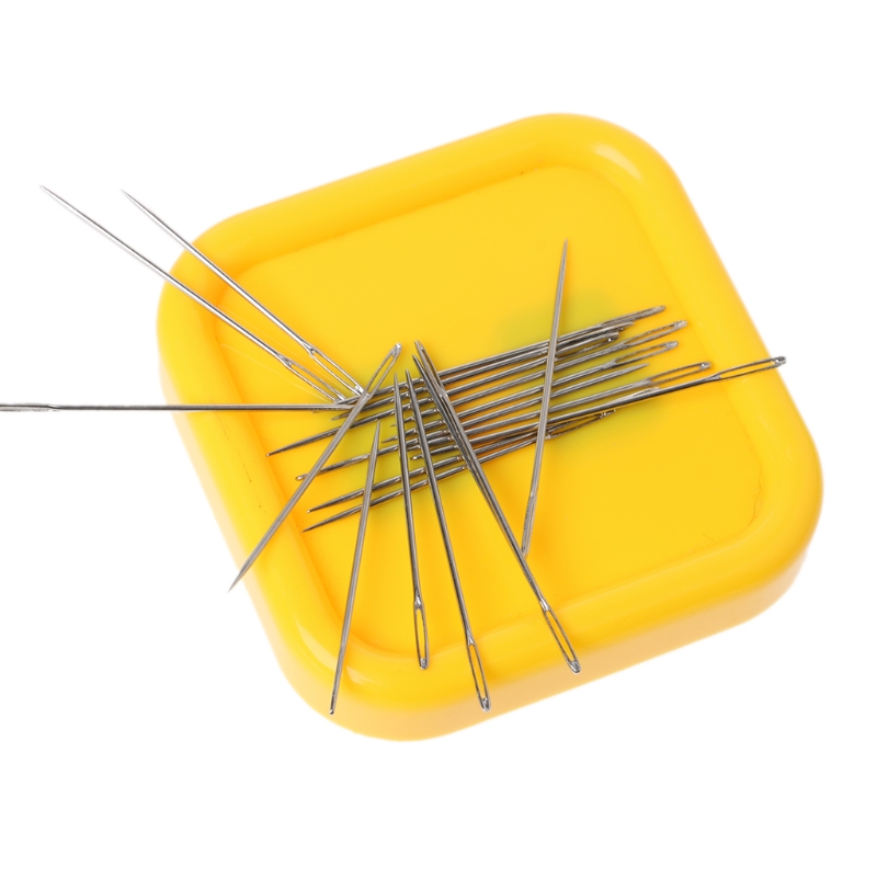 Caja magnética para agujas de coser, estuche para agujas de almacenamiento, para costura artesanal, punto de cruz