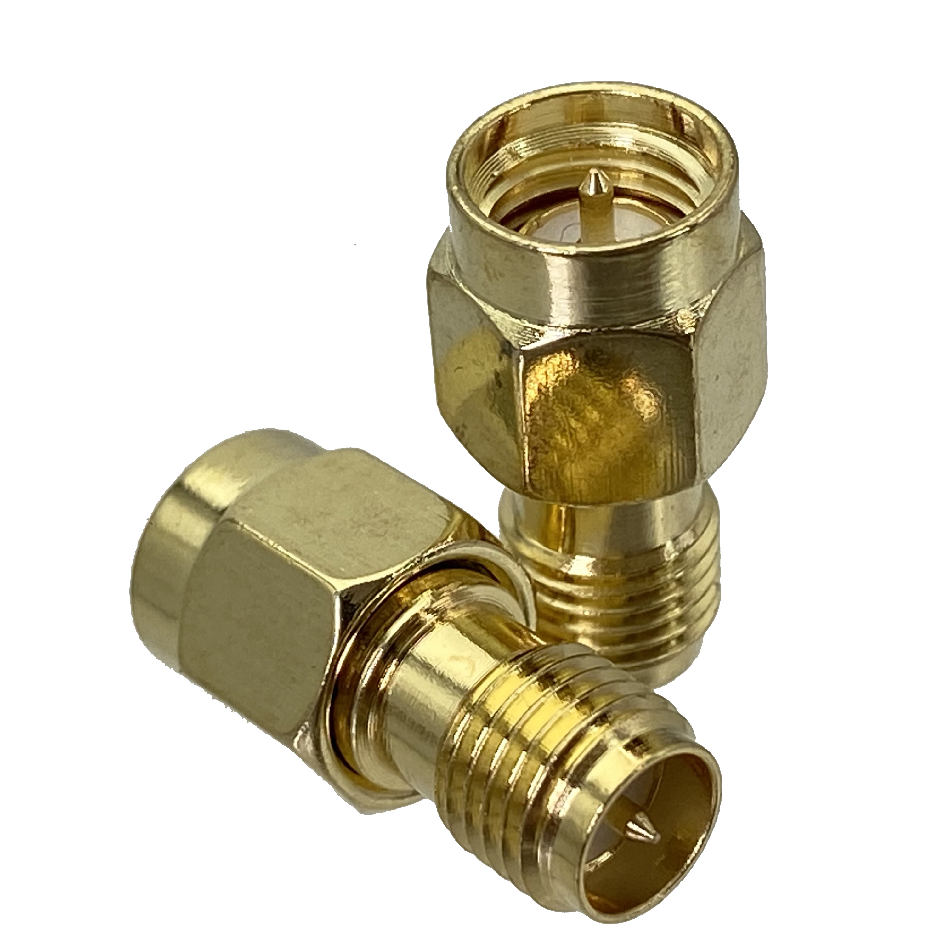 Adaptador SMA/RP-SMA a SMA/RPSMA enchufe macho y conector hembra conector Coaxial RF recto y de ángulo recto 1 Uds: Azul