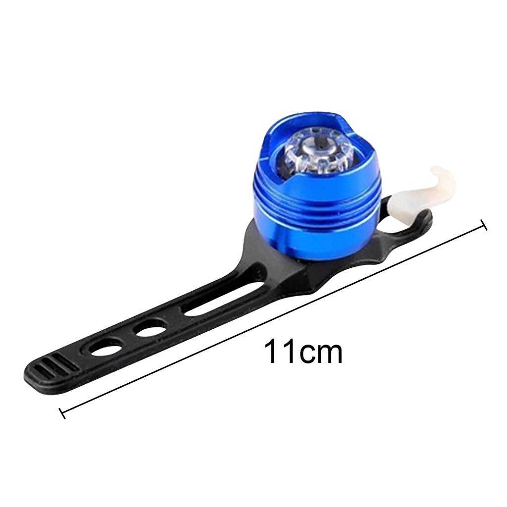 LED Aluminum Alloy Tail Light Safety Helmet Light High Brightness Tail Light Bicycle LED Rear Light Bike Light Outdoor Sport#50: Blue 