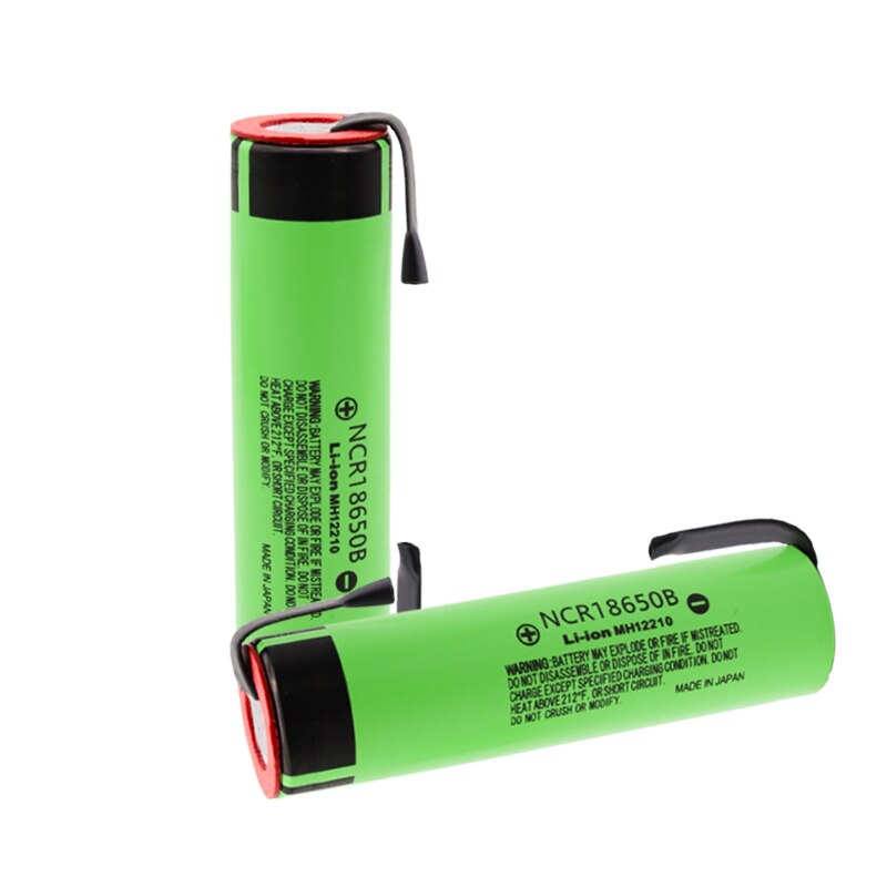 Originele NCR18650B 3.7 V 3400Mah 18650 Lithium Oplaadbare Batterij Lassen Nikkel Vel Batterijen Elektrische Gereedschappen