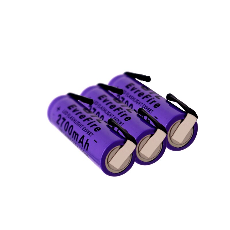 Nuova batteria al litio 14500 3.7V 2700mAh batterie ricaricabili saldatura foglio di nichel bateria per torcia LED torcia giocattolo