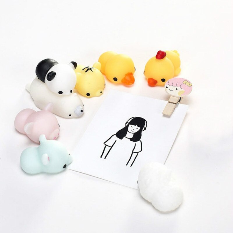 Mini Change Color Squishy Cute Cat Antistress Ball Squeeze Mochi Rising Abreact Soft Sticky Stress Relief Funny Toy