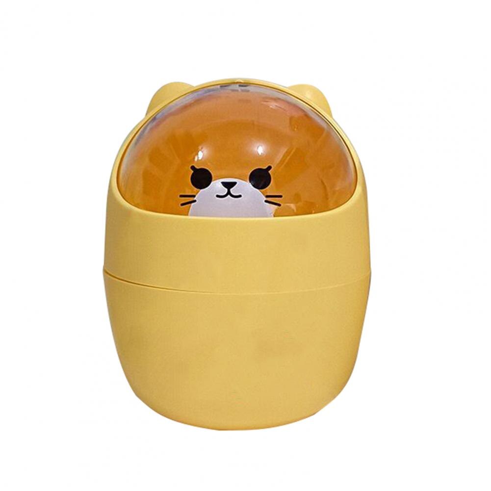 Stable Eco-friendly Desktop Garbage Box PS Waste Bin Large Capacity for Study Room