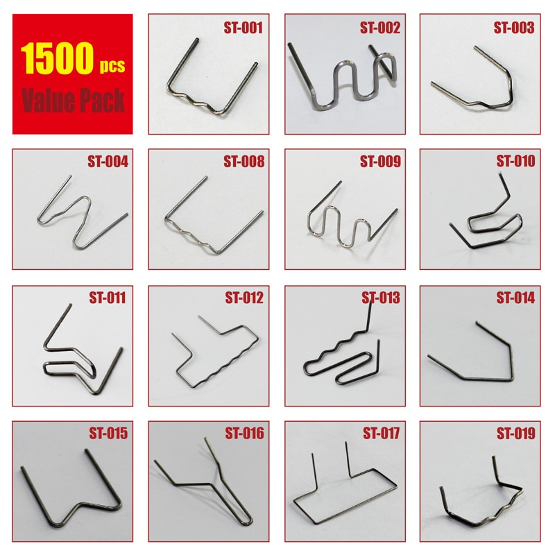 1500pcs Staples Kit for Auto Car Bumper Repair