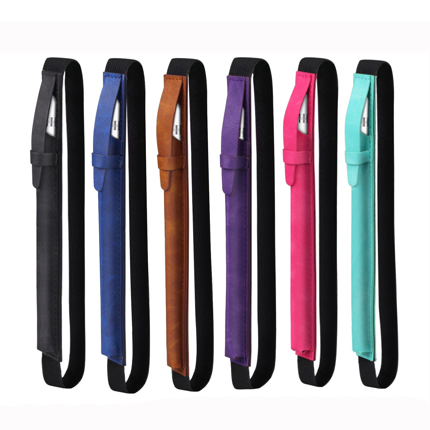 Étui en cuir pour apple pencil 1 2 étui avec stylet, pochette de protection pour ipad, sac anti-perte