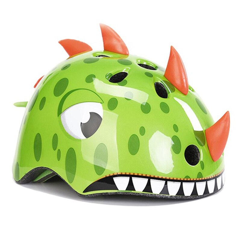 GOPLUS Kid Safety Bike Helmets High Density PC Cartoon Skating Child Cycling Riding Kids Bicycle Helmets Skiing Safety Helmet: dinosaur / M