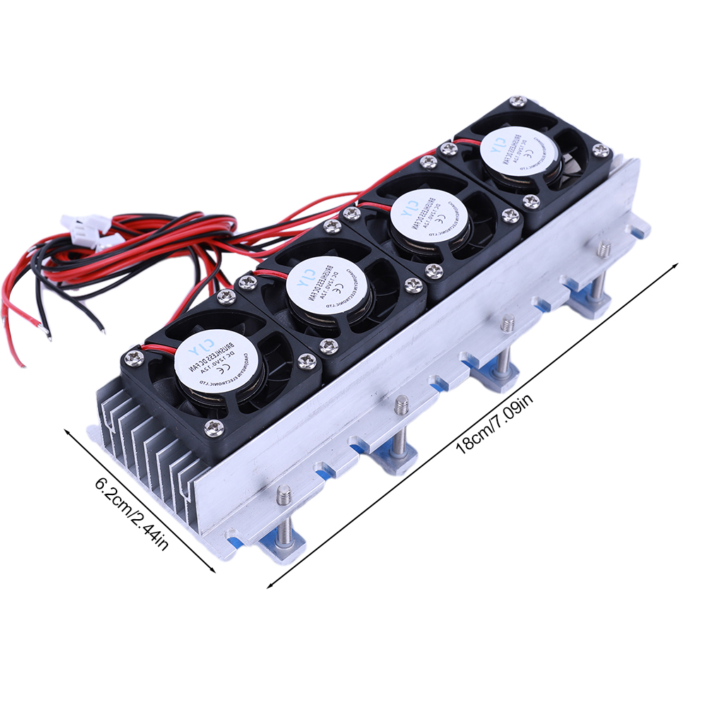 Enfriador termoeléctrico de 288W, sistema de refrigeración de aire acondicionado Semiconductor DIY de 12V CC, Enfriador de refrigeración termoeléctrico Peltier