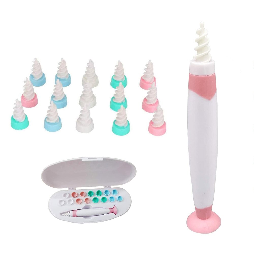Ear Wax Remove Tool With 16 Suction Heads Protable Vacuum Ear Cleaner Machine Electronic Cleaning Ear Wax: Pink