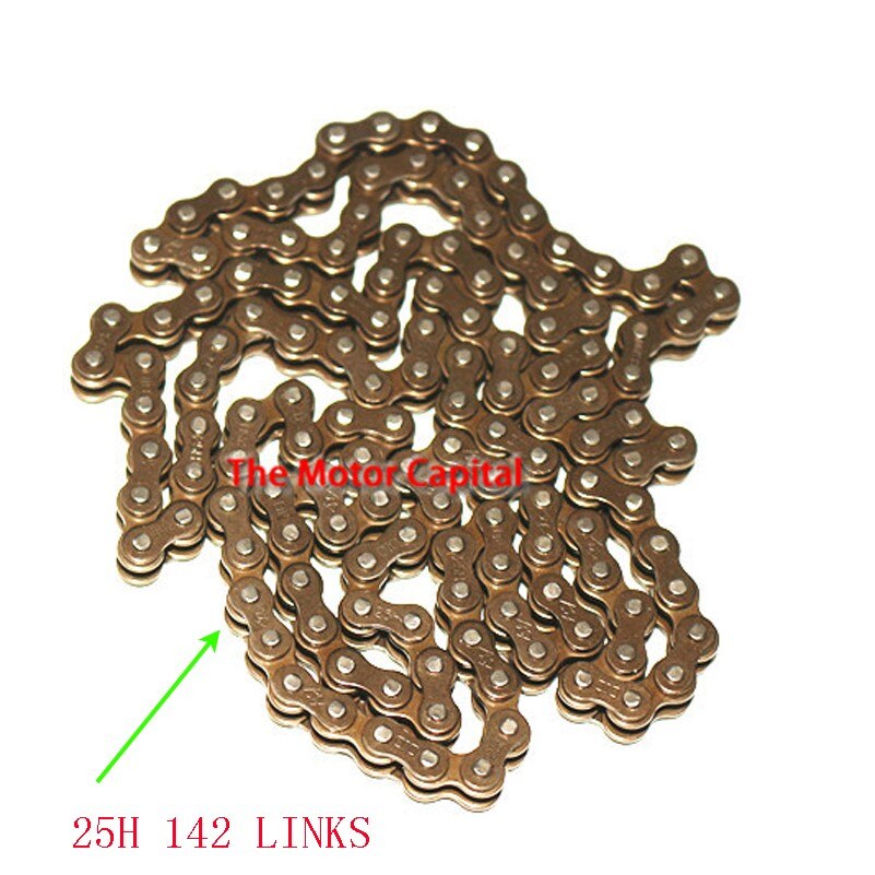 43 47cc 49cc mini pocket rocket atv dirt pit cykel chopper kedja 25h 142 länkar