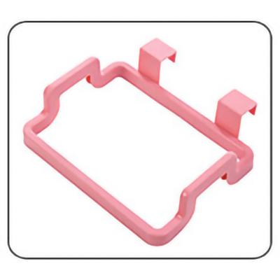 Utensilios de cocina de gabinete de basura en la puerta estante de bolsa colgante titular armario puerta basura estante de accesorios de cocina herramientas de cocina D: Pink
