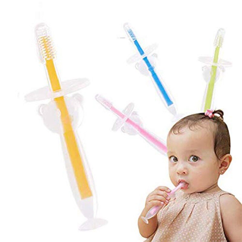 Safe Kids Soft Silicone Training Toothbrush Baby Children Dental Oral Care Tooth Brush Tool Baby Kid Tooth Brushes