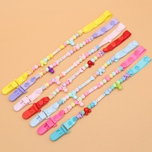 Baby Toys Clip Pacifier Chain Hand Made Colourful Beads Dummy Clip Nipple Holder Toddler Toys For Baby Reborn Teether