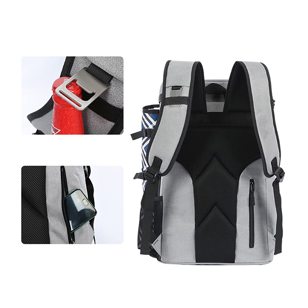 Saco fresco mochila 25 latas isolado mochila grande capacidade leve à prova dlightweight água sacos de refrigerador para acampamento almoço piquenique daypack