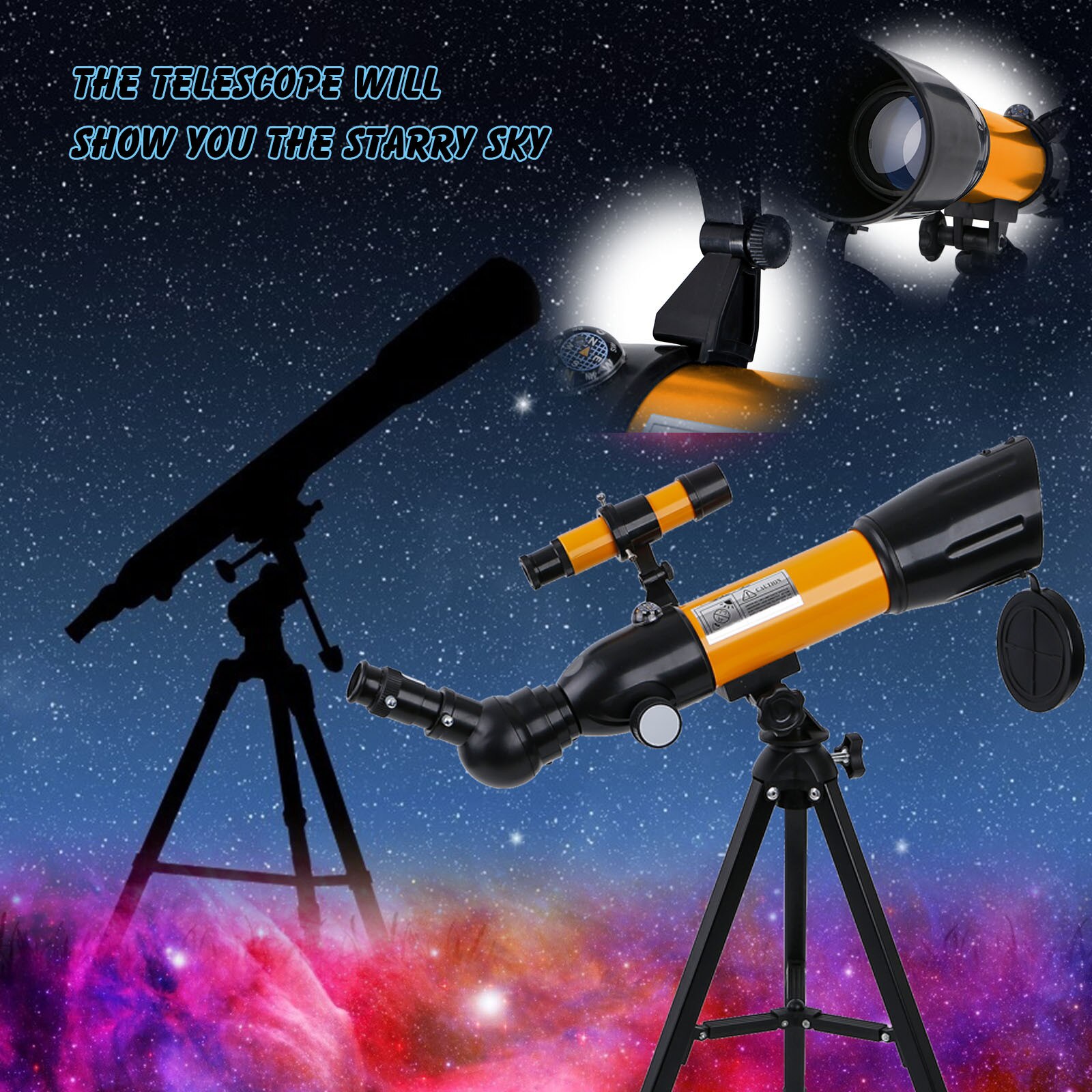 Students High-precision Astronomical telescope for Student Learning High stargazing High-power Telescope