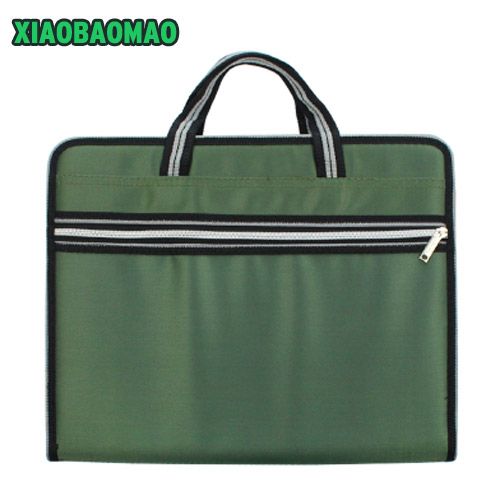 Oxford cloth waterproof Expanding Wallet Convenient Category Management folder rectangular folders package shape Expanding Walle: Green