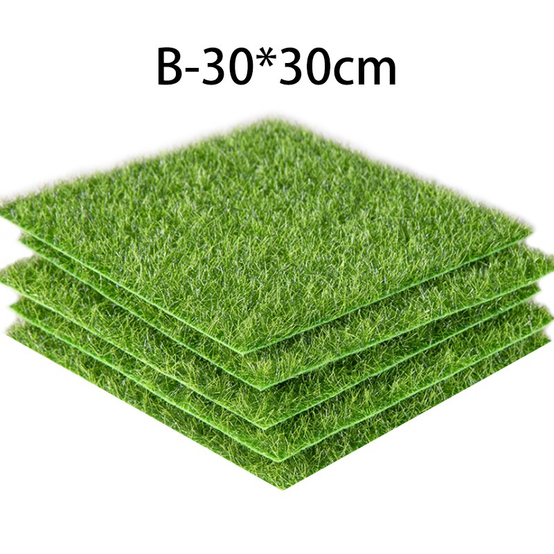 Simulation Turf Lawn Wall Green Plant DIY Micro Landscape Artificial Grass Wedding Mini Garden Real Touch Moss Home Decoration: B
