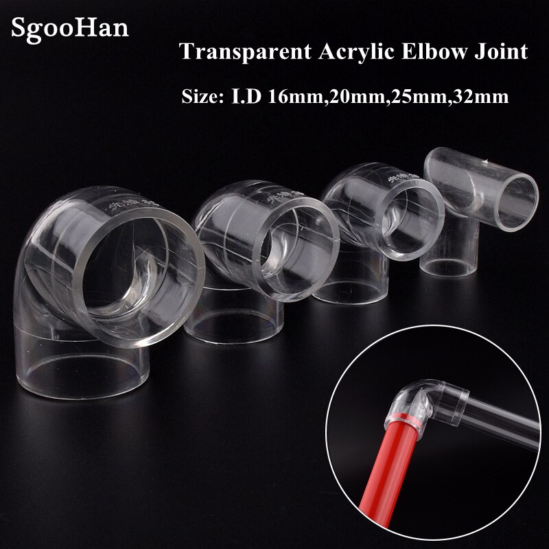 1pc Acryl Rohr Aquarium Aquarium Stecker Plexiglas Wasser Versorgung Rohr Ellenbogen Gelenke Garnelen Nano Wasser Panzer 3 Weg t Gelenke