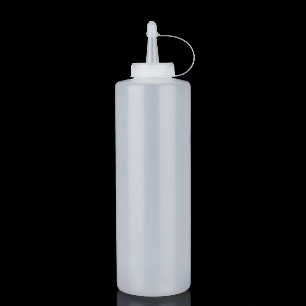 Chocolate Squeeze Bottle With Cap Plastic Cake Decorating Tool Bread Baking Condiment Dispenser Bottle 200ml/320ml/450ml/750ml
