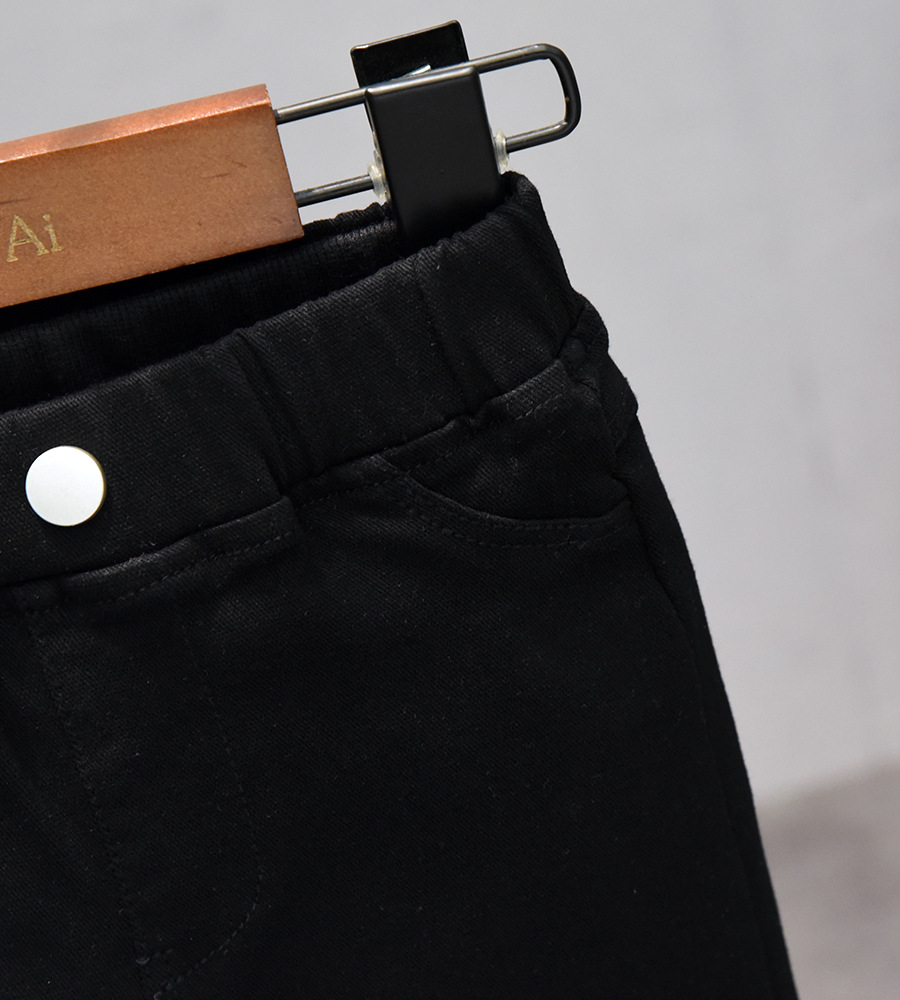 Niños vaqueros negros otoño nuevos pantalones de mezclilla para niños pantalones vaqueros informales de vaquero para niños pantalones de Jean