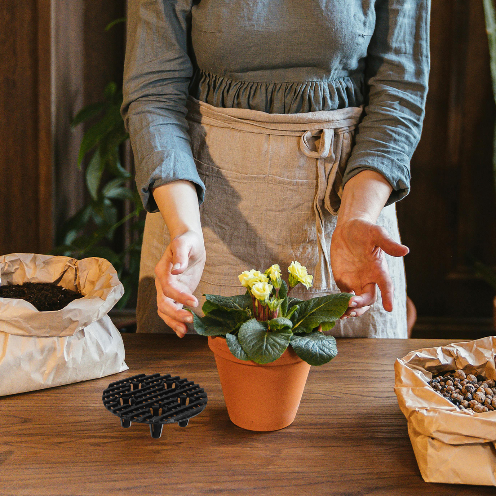 10 Stuks Zware Plastic Pot Voeten Lade Beugel Voor Tuinieren Patio Bloempotten Verhoogt Potplanten Om Wortel Rot te Voorkomen