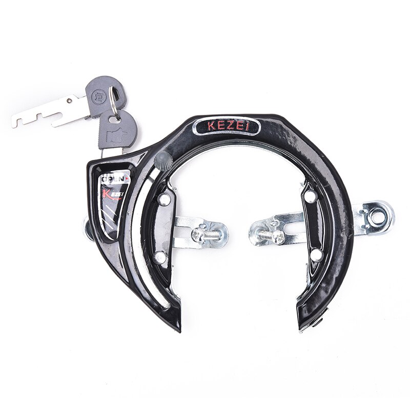 1Pcs Grijs Zwart Anti-Diefstal Met Sleutels Lock Delen Bike Mtb Fiets Sloten Fietsslot Algemene Fiets Hoefijzer klauwen