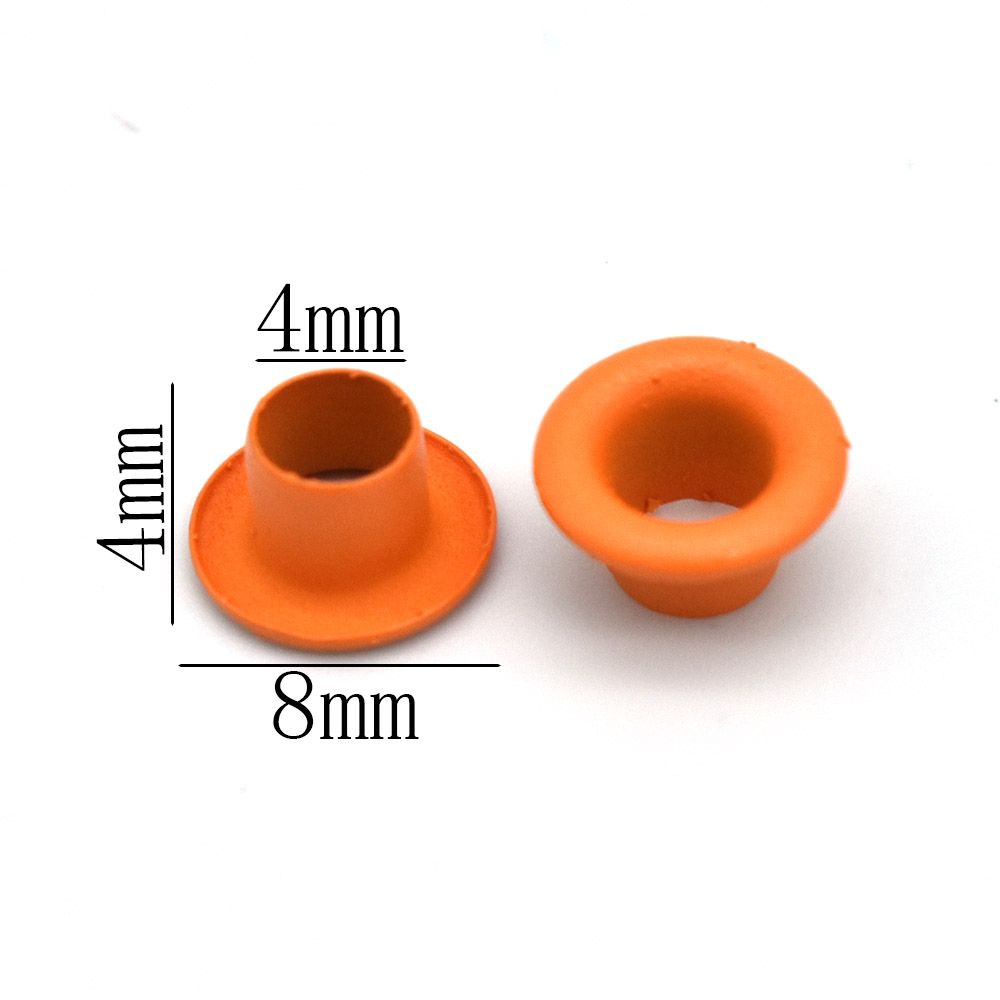 Oeillet minuscule en laiton, 4mm, 7 couleurs, œillets métalliques pour bricolage, vêtements, projets artisanaux de Scrapbooking, 100 pièces