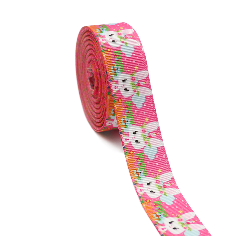 10 Yards 1'' 22MM Easter Printed Grosgrain Ribbons For Hair Bows DIY Handmade Materials Y2020122601: 27253