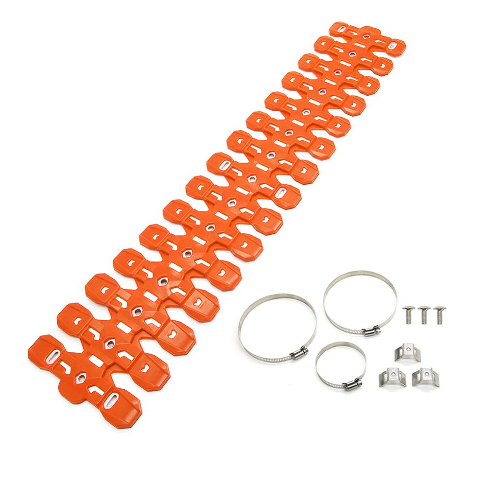 Uitlaatdemper pijp hitteschild afdekking beschermer voor ktm sx xc xcw xc-w tpi xc-w zes dagen xc-w tpi zes dagen 125 250 300: Oranje