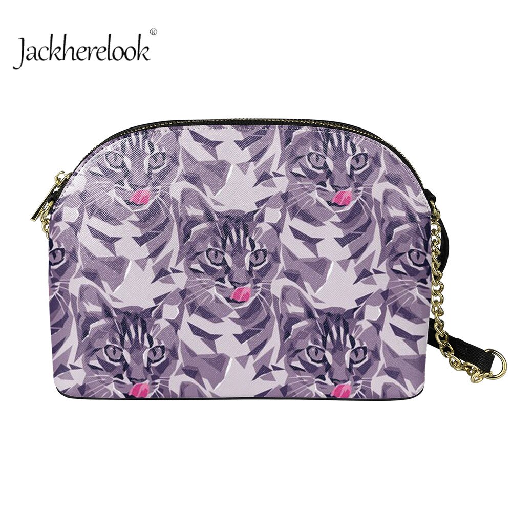 Jackherelook dames schattige dieren katten patroon buiten sling crossbody tas dames schoudertassen met haak: Hmfa 1403 d 49