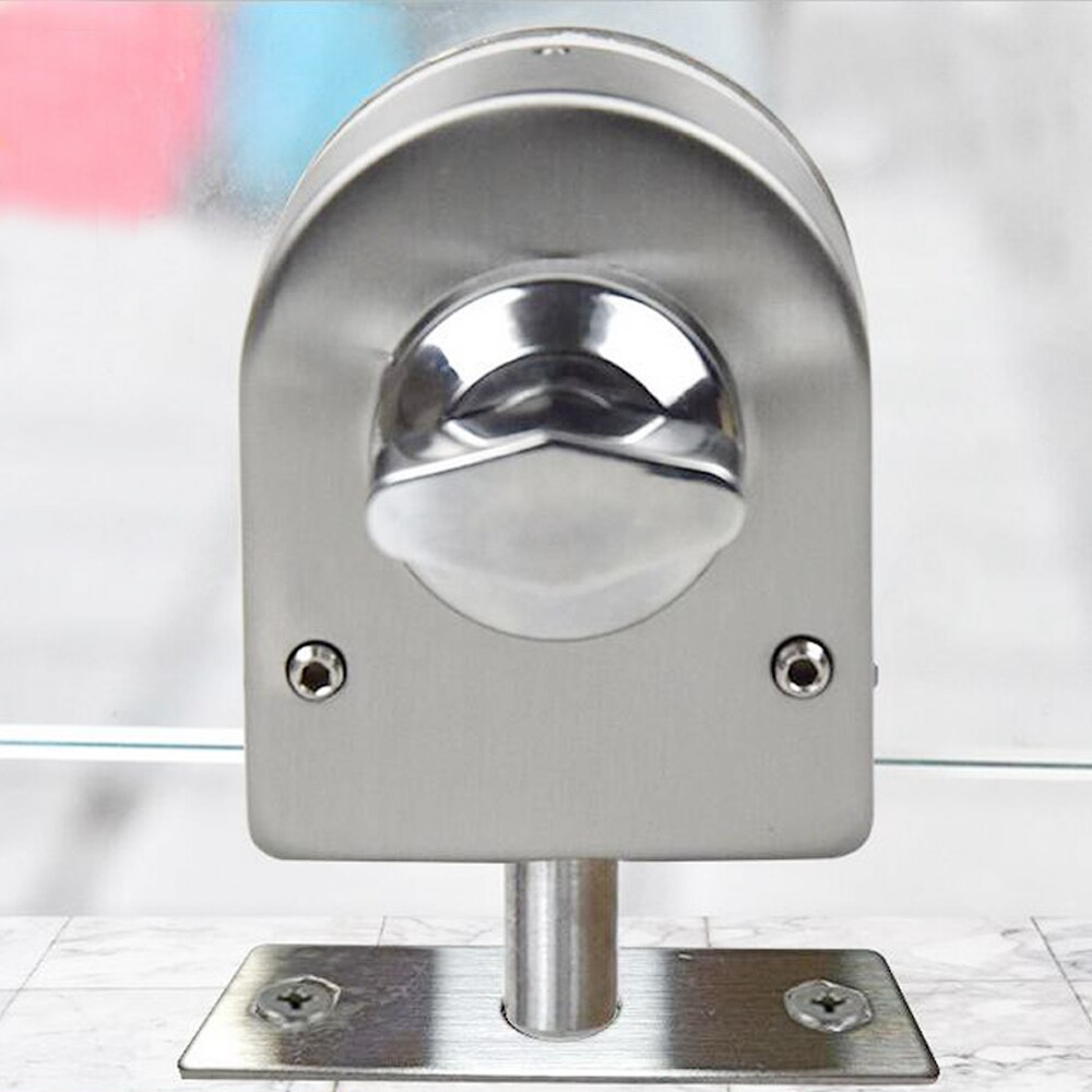 10~12mm Stainless Steel Security Glass Door Lock Glass Single door one-way open knob door lock no key for home