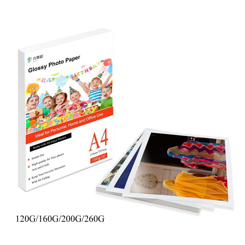 A4 100 sheets Photo Paper Glossy Printer Photographic Paper High-gloss paper for Inkjet Printer Office 20 sheets /100 sheets