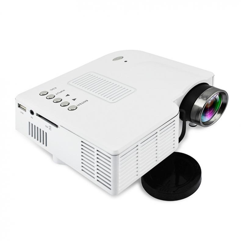 UC28 Universele 400 Lumen Hd 400 Lumens Multimedia Led Huis Projector Ondersteuning 60 Inch Groot Scherm Projectie