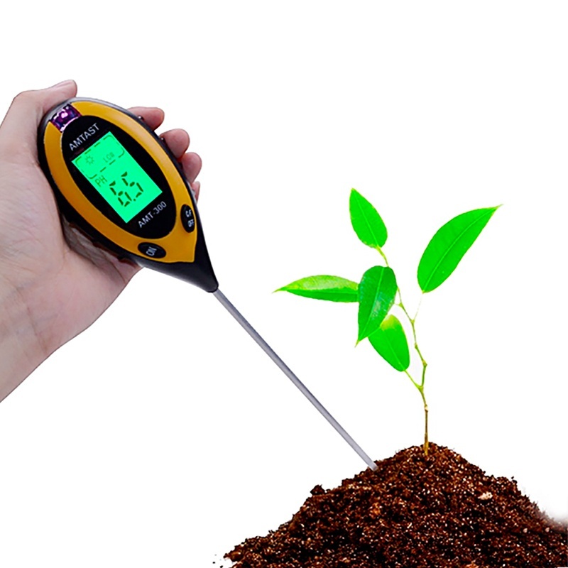 4 in 1 soil ph meter tester Soil Tester PH Moisture meter Temperature Sunlight Intensity measurement analysis soil acidity test
