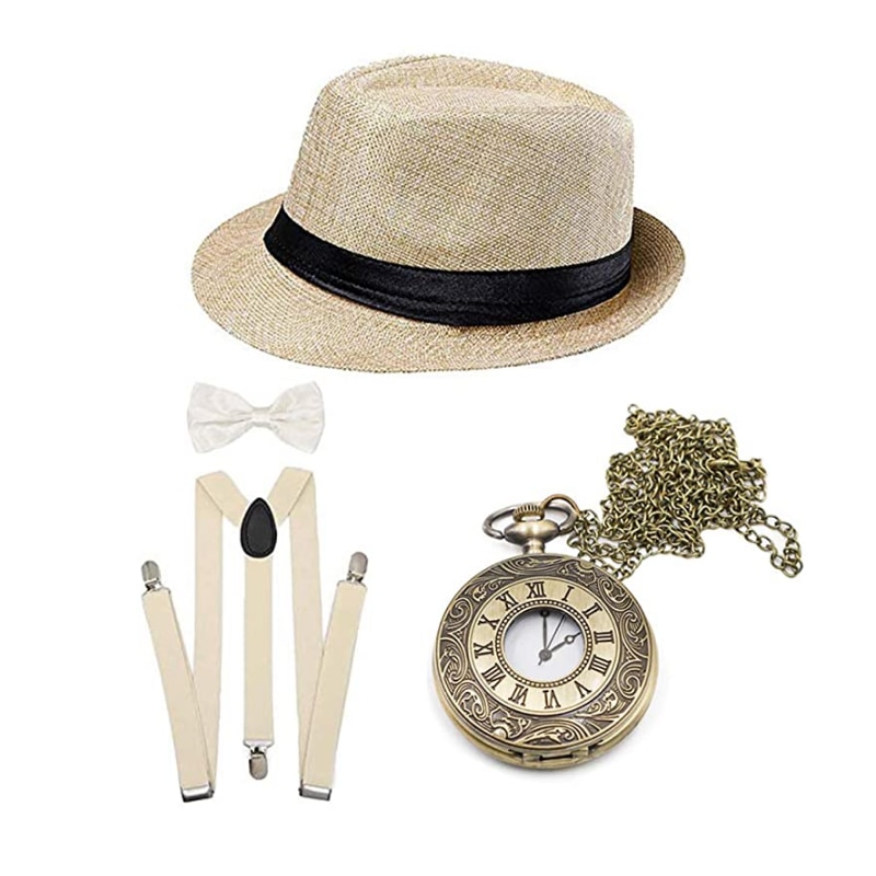 The 1920s vintage Great Gatsby party retro set and newspaper boy retro set