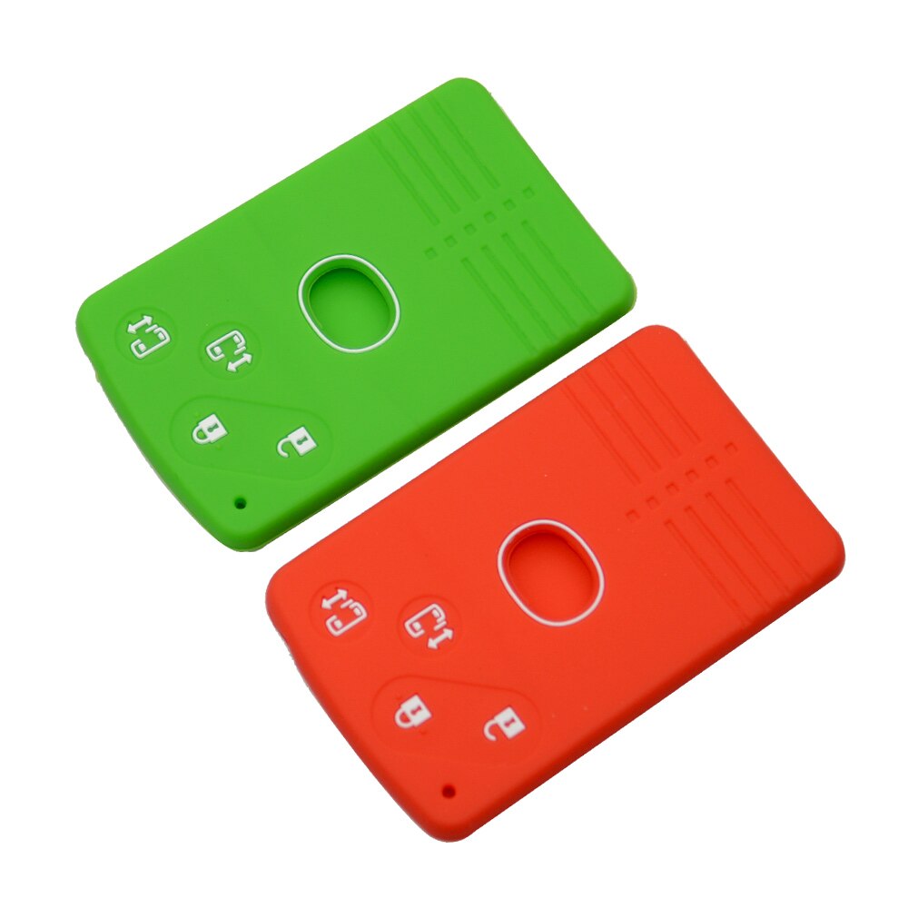 OkeyTech 4 Button Silicone Remote Card Key Cover For Mazda 2 3 5 Premacy Miata 6 8 RX8 MX5 M8 CX-7 CX-9 Verisa MPV Fob Protector